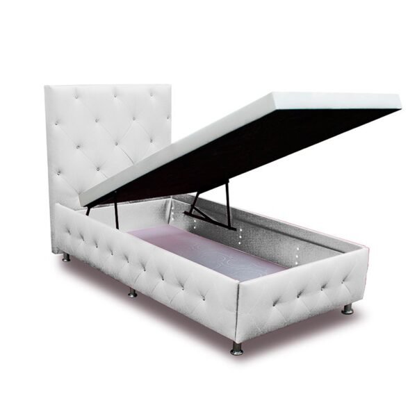 CAMA BAÚL CAPITONEADA + CABECERO HASTA EL PISO - Imagen 2