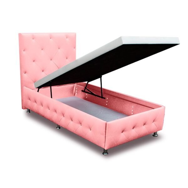 CAMA BAÚL CAPITONEADA + CABECERO HASTA EL PISO - Imagen 3