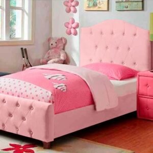 COMBO DE LUJO PARA NIÑAS, BASE CAMA, CABECERO MESA DE NOCHE