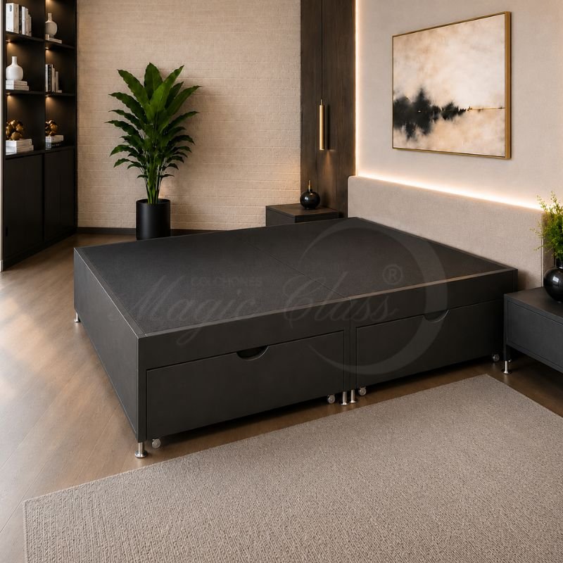 BASE CAMA CON CAJONES DIVIDIDA - Imagen 4