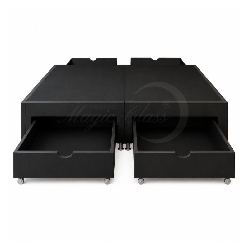 BASE CAMA DIVIDIDA CON 4 CAJONES LATERALES - Imagen 3