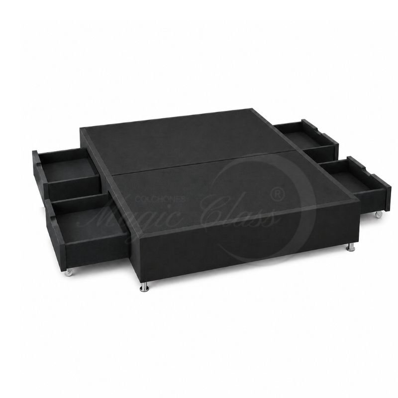BASE CAMA DIVIDIDA CON 4 CAJONES LATERALES - Imagen 4