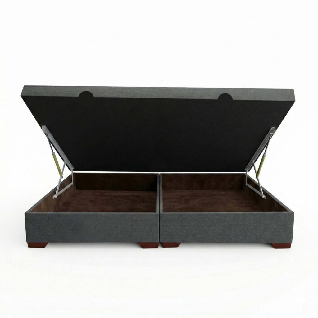 BASE CAMA BAÚL HIDRÁULICA DIVIDIDA – Muebles Magic Class