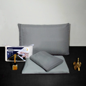 JUEGO DE SÁBANAS GRIS