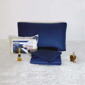 JUEGO DE SÁBANAS AZUL